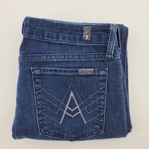 7 For All Mankind A Pocket Flare Jeans‎ 28 Dark Wash Seven